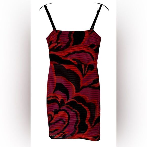 TRINA TURK Pernilla Perforated Scuba Dress 2 - Picture 2 of 7